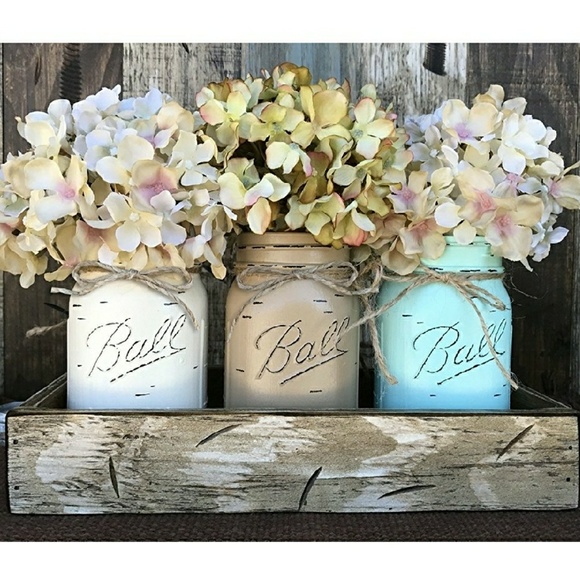 Shabby Chic Mason Jars - Picture 3 of 5